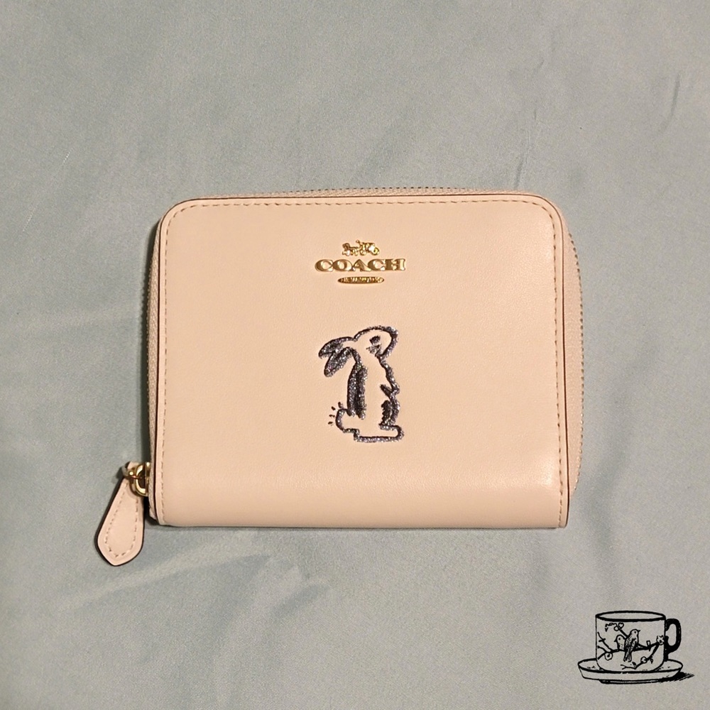 New Coach X Selena Gomez Limited Edition Small Bunny Zip Wallet
